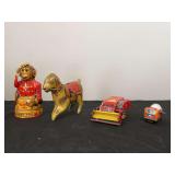 (4) Tin Litho Toys