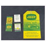 (4) John Deere Matchbooks + JDCP Price Tag