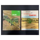 (2) John Deere Combine + Baler Sales Literature
