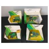 (4) 1/64 + 1/80 John Deere NIB Ertl