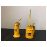 (2) John Deere Industrial Oil Cans