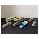 (8) Trucks, Buses, Cars