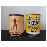 (2) Archer + A-A Oil Cans