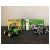 (2) 1/64 John Deere 9620 + 9620RX Farm Show NIB Ertl