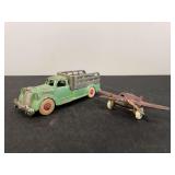 (2) Cast Iron Truck + Plane