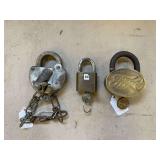 (3) Padlocks