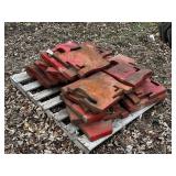 Pallet of International Harvester and Misc. Suitcase Weights