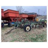 John Deere Pull-Tye 4 Bottom Plow on Rubber