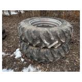 (2)-Goodyear 18.4-38 Tires w/ Rims
