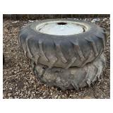(2)-Dayton Thorobred Super 23 18.4-38 Tires with Rims