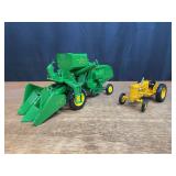 (2) 1/16 John Deere 45 Combine + 40 Industrial Ertl