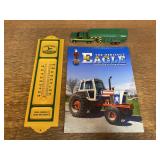 (3) John Deere Thermometer, Case Eagle Magazine, Tonka Truck