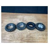 (4) Good Year Tractor Tire Ashtrays