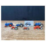 (6) 1/43 + 1/32 Ford Tractors Ertl