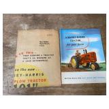 (2) Massey Harris Sales Literature