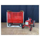(2) 1/16 Farmall 350 + Bale Throw Wagon Ertl