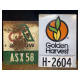 (2) Golden Harvest + Asgrow SST Signs