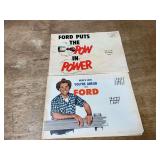 (2) Ford Tractor Sales Literature