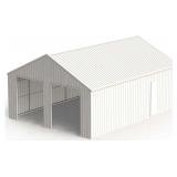 45FTx25FT Double Garage Steel Barn Shed