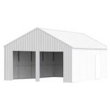 33FTx25FT Double Garage Steel Barn