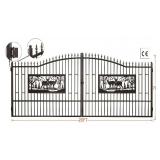7FT(H)x 20FT(L) Metal Farm Driveway Gate