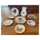 Haviland & Company and floral plates with pitcher