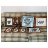 Wood Framed Stitched Artwork