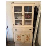 White hutch with all contents