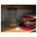 Glass dishes with lids