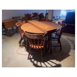 Vilas rock maple dining table with leaves and  4 chairs