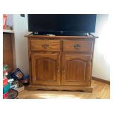 Oak table/TV stand