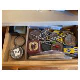 Coaster and drawer contents