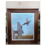 Pheasant Painted Frame Art