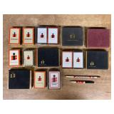 (15) Interstate System Playing Cards, Pen, Pencil
