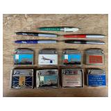 (13) Trucking Lighters + Pens
