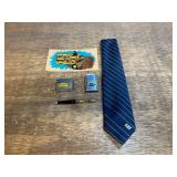 (5) Caterpillar Lighters, Tie, Pen, Decal