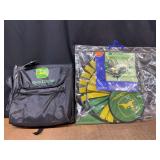 (2) John Deere Seat Cushion + Graden Spinner