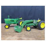 (2) 1/16 John Deere 4010 + 2040 w/Loader Ertl