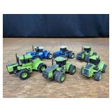 (6) 1/64 Steiger + Ford 4wd Tractors