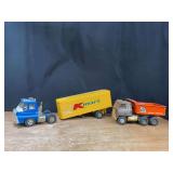 (2) Kmart Semi + Dump Truck Ertl