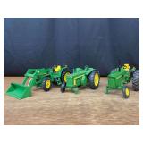 (3) 1/16 John Deere Tractors Ertl