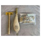 CVA Blackpowder Flask, Mallet, Misc Ammo