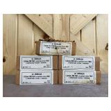 5 Boxes  Russian 7.62  Rifle Ammo With Stripper Clips