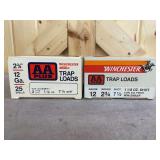 2 Boxes Winchester 2 3/4 No. 7 1/2 Trap 12 Gauge