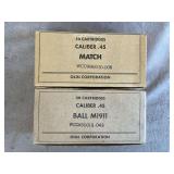2 Boxes Olin/Winchester .45 ACP 1911 Ball & Match Ammo
