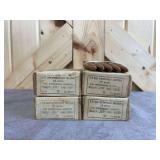 4 Boxes Russian 7.9mm Mauser Rifle Ammo With Stripper Clips
