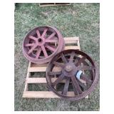 (4) Fordson Steel Front Wheels