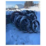 (20) Various Sizes Steel Wheels