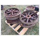 (8) Steel Front Wheels