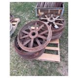 (8) Fordson Steel Front Wheels
